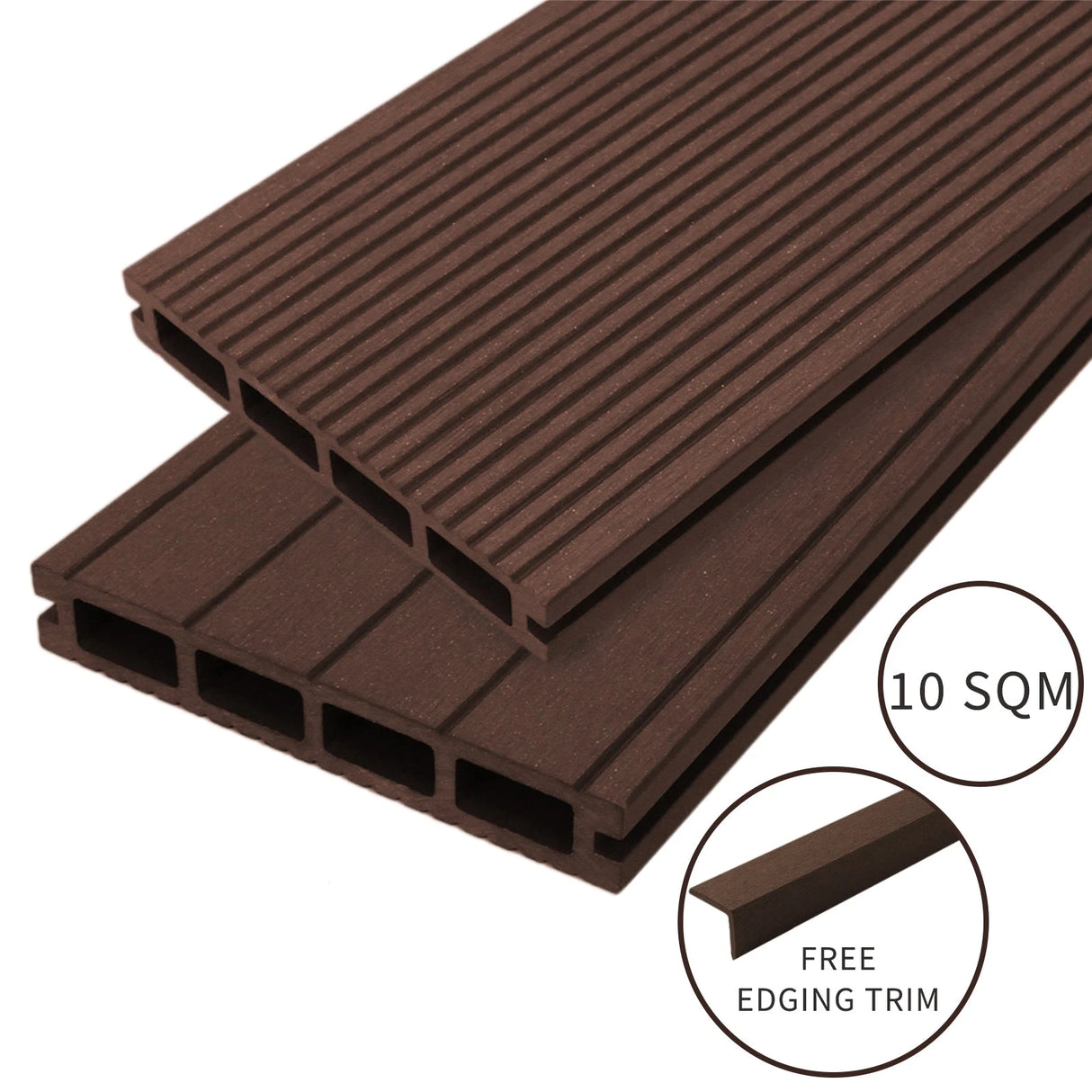 Jard Composite Decking - 10 SQM - Conker Brown