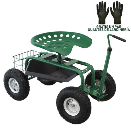 Heavy-Duty Mobile Garden Seat