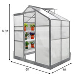 Greenhouse 6ft x 4ft With Base