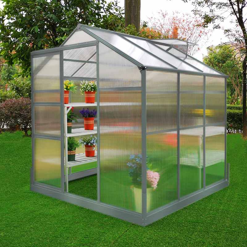 Greenhouse 6ft x 6ft With Base