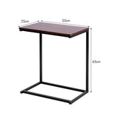 Industrial Styled C Shaped Side, End Table-Coffee