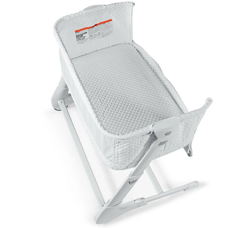 Baby Height Adjustable Bassinet w/ Washable Mattress-White