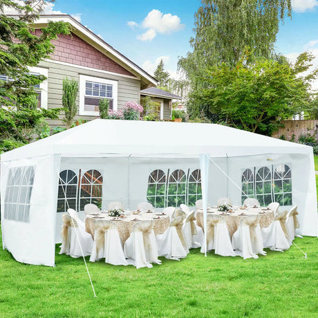 10 x 20 Feet Outdoor Party Wedding Canopy Tent with Removable Walls and Carry Bag