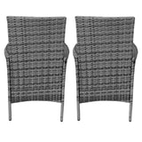 Jard Rattan Bistro Set Grey