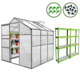 Greenhouse 6ft x 6ft And 2 x Water-resistant Racks