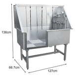 Dog Grooming Bath Steel Pet Wash Station 600mm