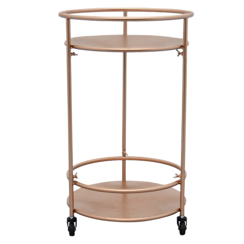 Rose Gold Drinks Trolley Bar Cart - Small