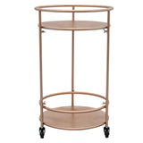 Rose Gold Drinks Trolley Bar Cart - Small