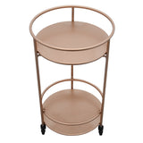 Rose Gold Drinks Trolley Bar Cart - Small