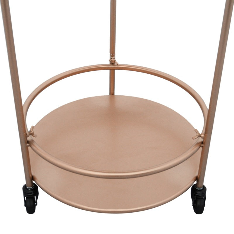Rose Gold Drinks Trolley Bar Cart - Small