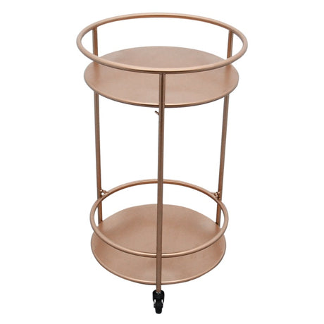 Rose Gold Drinks Trolley Bar Cart - Small