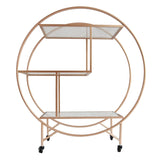 Rose Gold Drinks Trolley Bar Cart - Large