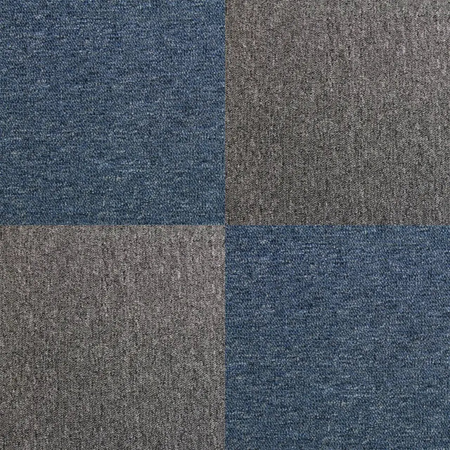40 x Carpet Tiles 10m2 / Storm Blue & Anthracite