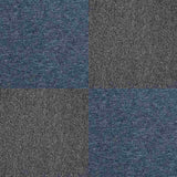 40 x Carpet Tiles 10m2 / Storm Blue & Charcoal Black