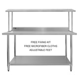 6ft Catering Bench With Single Over-Shelf