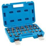 27-piece screw extractor set with box professional left-hand extractor set bolt extractor set blue