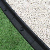 Flexible Lawn Edging Black 1.2m x 12