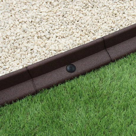 Flexible Lawn Edging Brown 1.2m x 40