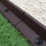 Flexible Lawn Edging Brown 1.2m x 46