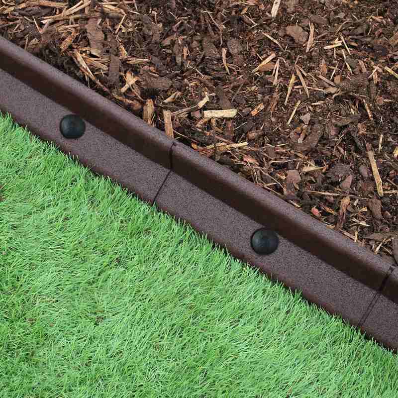 Flexible Lawn Edging Brown 1.2m x 46
