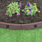 Flexible Lawn Edging Brown 1.2m x 20