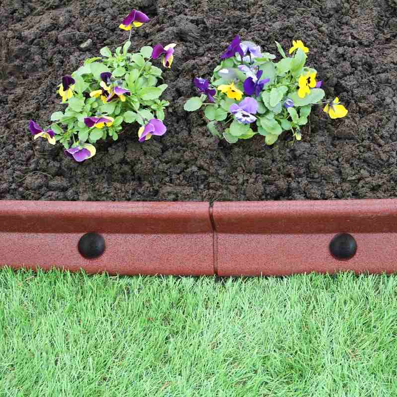 Flexible Lawn Edging Terracotta 1.2m x 4