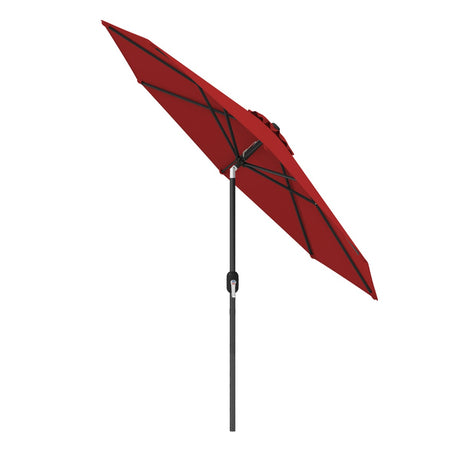 Garden parasol cantilever parasol with crank 2.7 m red