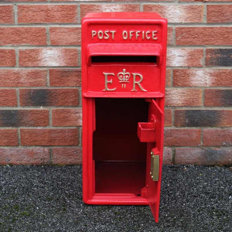 Red Royal Mail Post Box with Stand