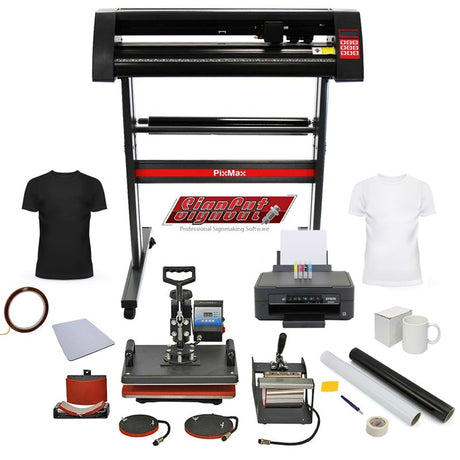 PixMax Da Vinci Bundle 5 in 1 Heat Press, Vinyl Cutter, Printer