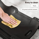 DURHAND Mechanic Vehicle Creeper, Under-Car Rolling Crawler Board, with Headrest, Wheels, Black