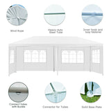 10 x 20 Feet Outdoor Party Wedding Canopy Tent with Removable Walls and Carry Bag