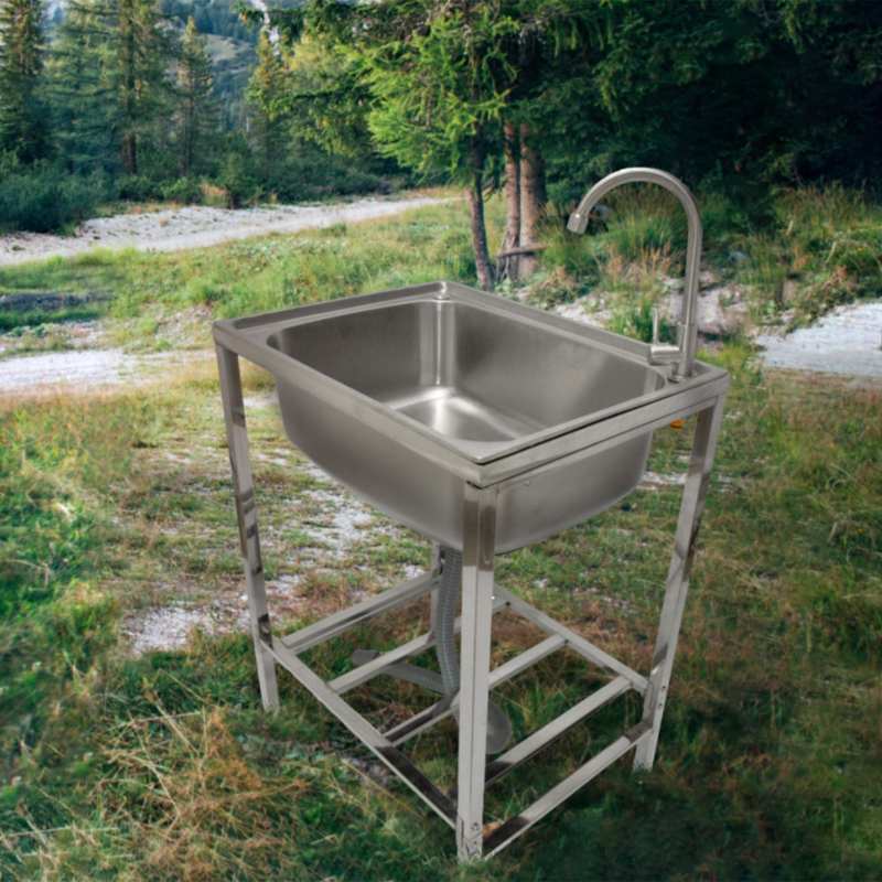 Stainless Steel Camping Sink - Portable