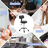 HOMCOM 360 Swivel Seat Salon Stool - Black