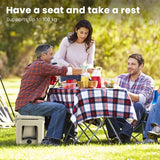 28L Rotomolded Cooler Insulated Portable Ice Chest-Tan
