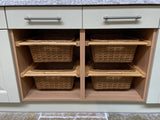 Pull Out Wicker Kitchen Baskets 500mm