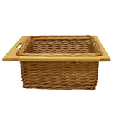 Pull Out Wicker Kitchen Baskets 500mm