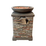 Stone Gas Fire Pit Heater