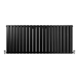 Designer Flat Panel Radiators Matt Black 600mm x 1400mm