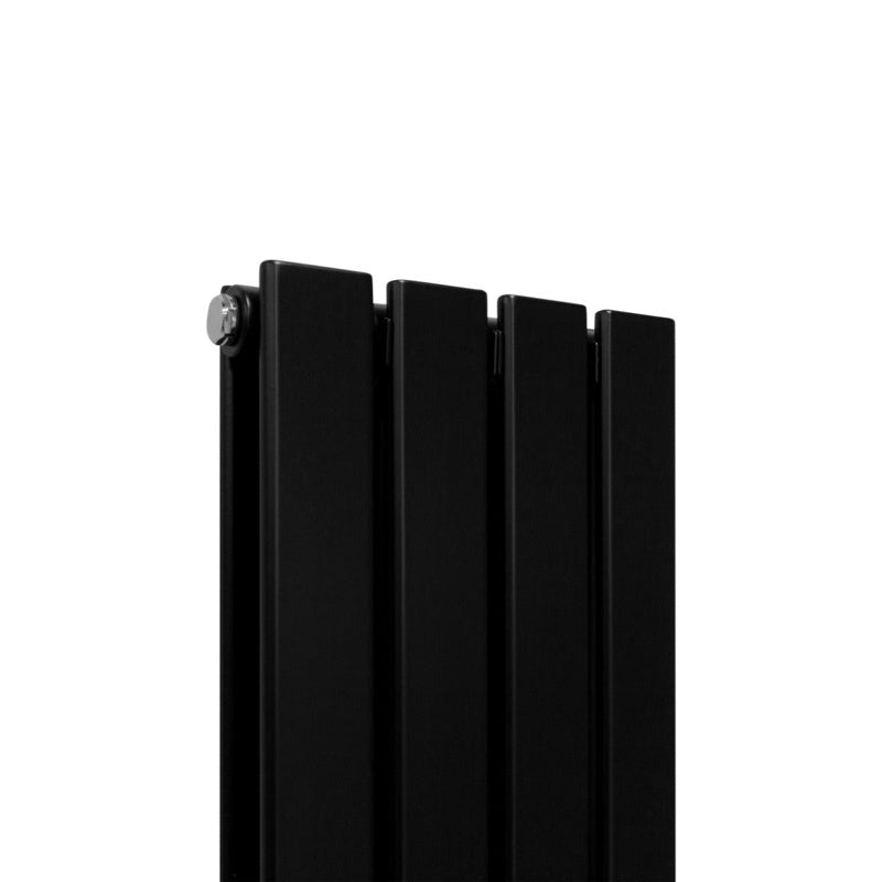 Designer Flat Panel Radiators Matt Black 1600mm x 280mm