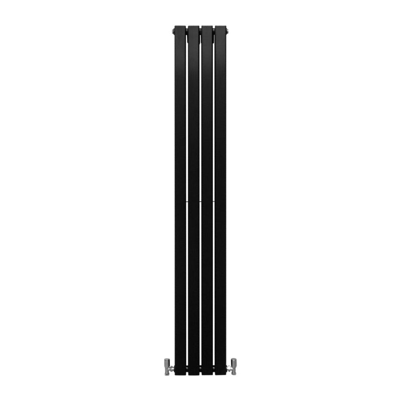 Designer Flat Panel Radiators Matt Black 1800mm x 280mm