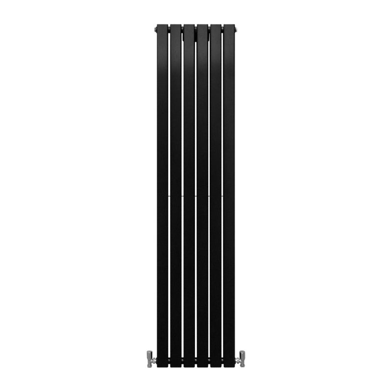 Designer Flat Panel Radiators Matt Black 1800mm x 420mm