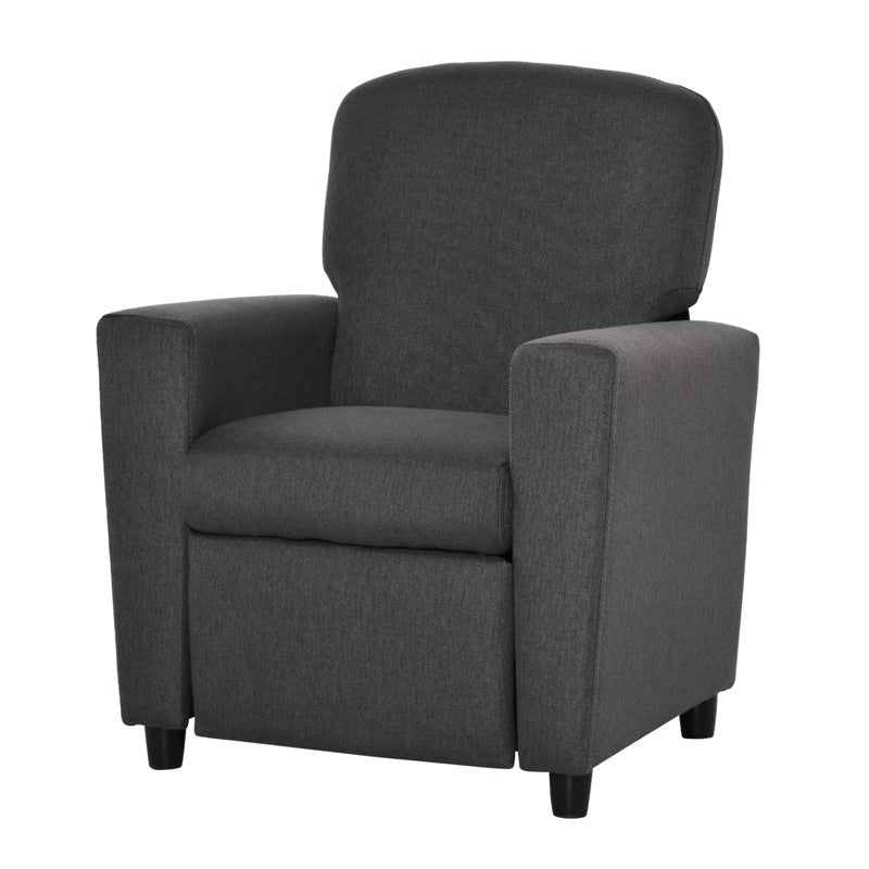 HOMCOM 2 in 1 design Kids Sofa Armchair with Footrest for Children Playroom Bedroom Living Room, 55 x 50 x 67cm, Grey