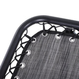 Outsunny 3pcs Folding Zero Gravity Chairs Sun Lounger Table Set w/ Cup Holders Reclining Garden Yard Pool, Light Grey