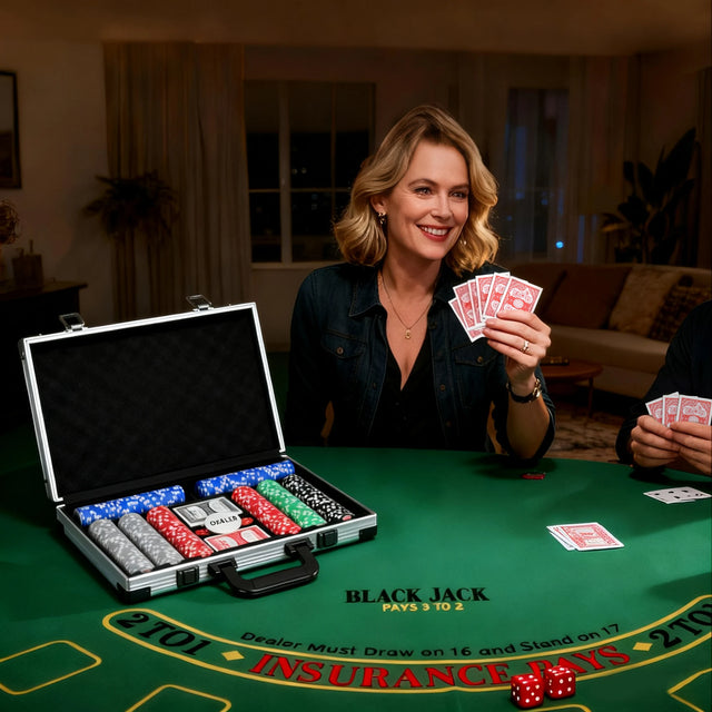 SPORTNOW 400-Piece Poker Chips Set with Lightweight ABS Case, Casino Texas Holdem Poker Set with Mat, 11.5g Numbered Poker Chips, Two Decks of Cards, Dealer, Five Dices, Grey