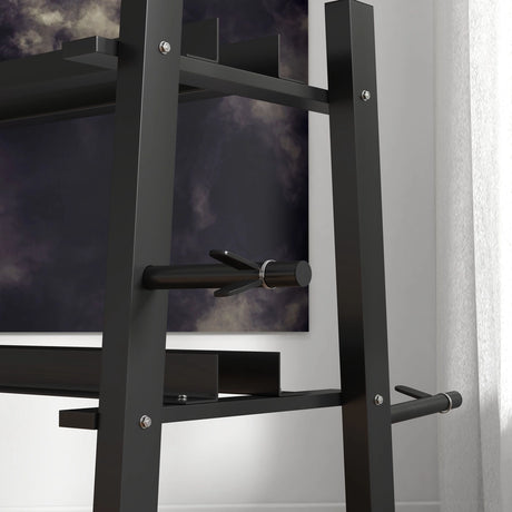 SPORTNOW 3-Tier Dumbbell Rack, Versatile Weight Rack with 4 Weight Rods for Dumbbells, Kettlebells and Plates (Rack Only)