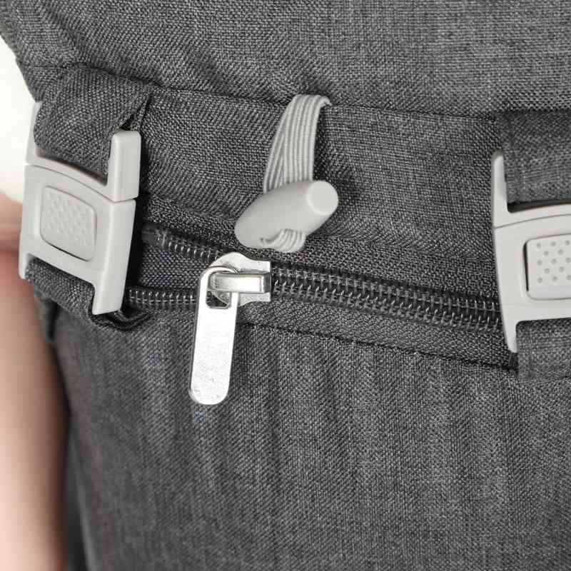 AIYAPLAY 6-in-1 Baby Carrier for Newborns-Toddlers, with Removable Seat, for Ages 0-36 Months, Up to 15kg, Grey