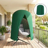 Outsunny 190 x 128cm Hanging Egg Chair Furniture Cover - Green