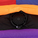 Outsunny 4ft Halloween Inflatable Clown on Bicycle, Blow Up Outdoor Halloween Decoration with 3 Built-in LED Lights for Garden, Party Indoor Outdoor