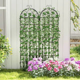 2/4 Pack 71 x 20 Inch Metal Garden Trellis for Climbing Plants-Set of 2