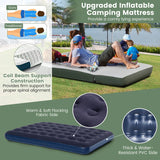 2-Person Camping Tent Cot Folding Camping Bed with Sleeping Bag